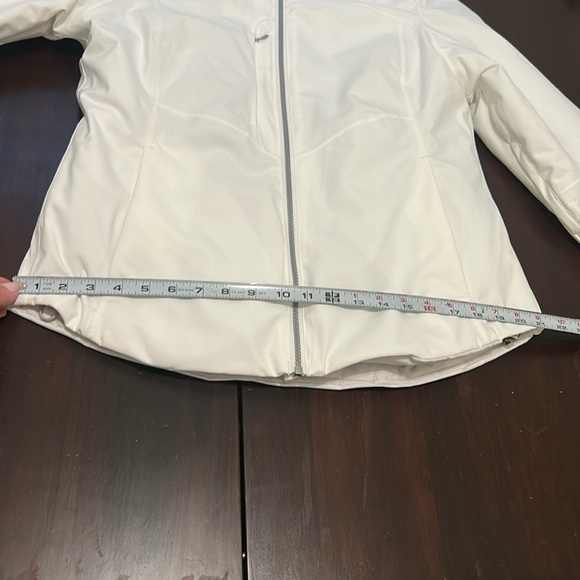 Sunice Stormpack White Softshell Jacket High Collar Thumbholes Women’s Size M - Picture 12 of 17
